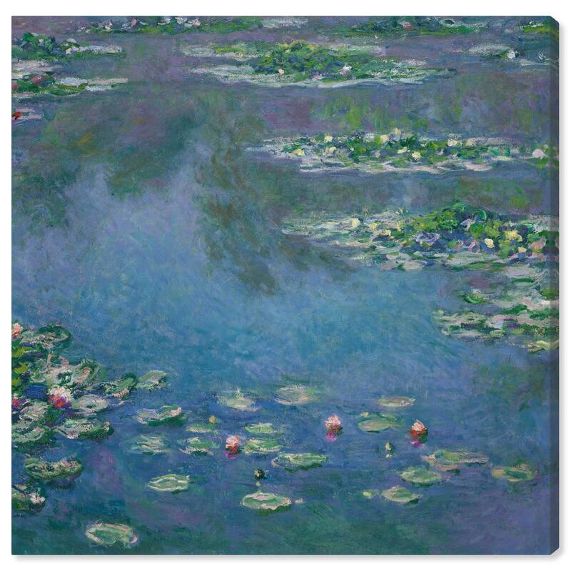Monet Water Lilies Canvas by Art Remedy, Gallery Wrapped - 30" x 30"