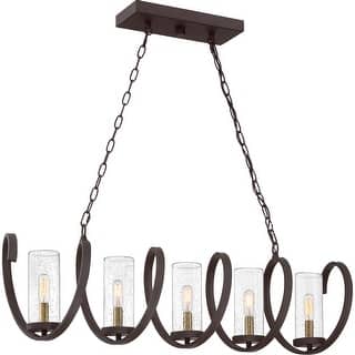 Tumult 5-Light Island Chandelier in Western Bronze