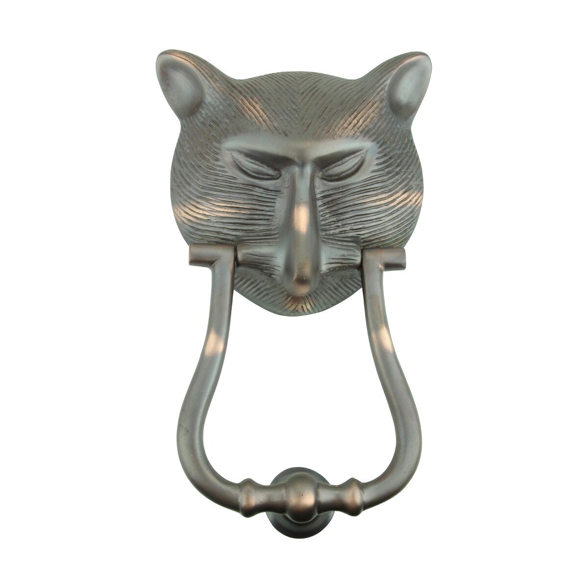 Shop Door Knocker Pharaoh Cat Head Cast Brass Oil Rubbed Bronze 8