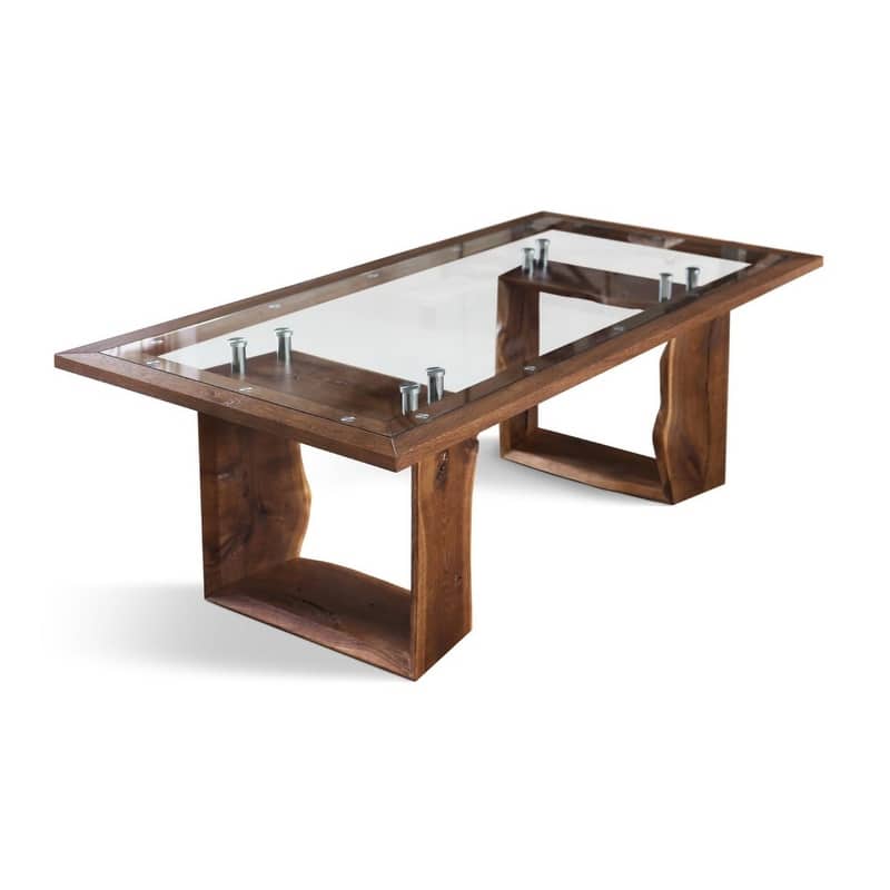 ROZG-XO Solid Wood Dining Table - Walnut