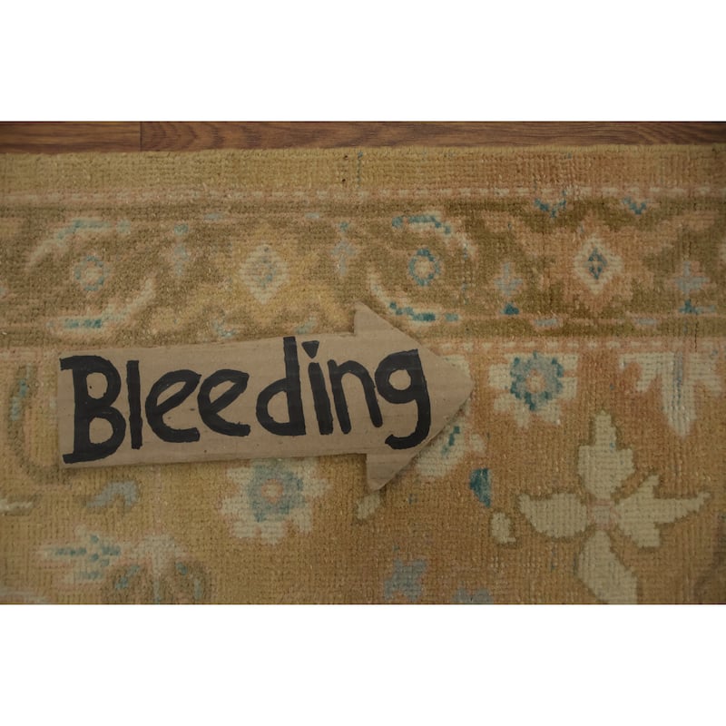 Hand Knotted Oriental 100% Wool Carpet Traditional All-Over Brown Ziegler Area Rug - 3' 11'' X 1' 11''