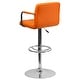 preview thumbnail 23 of 103, Quilted Vinyl Adjustable Chrome Bar Stool (Set of 2)