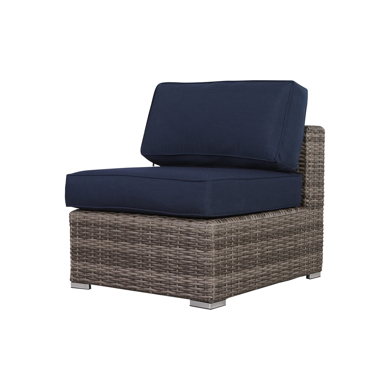 LSI 7 Piece Rattan Sunbrella Sectional Seating Group with - Picture 37 of 42