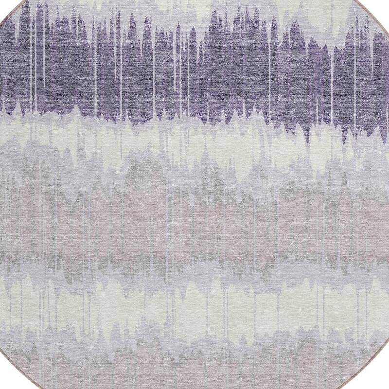 HomeRoots Striped Transitional Rectangle Outdoor Rug