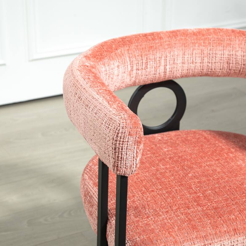 Fabric Upholstered Kitchen Side Dining Chair with Cushion, Backrest, Non Slip Feet for Dining Room Kitchen Living Room Bedroom