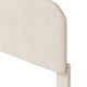 preview thumbnail 18 of 25, Twin Size Velvet Upholstered Platform Bed, Cloud Shape Headboard,Footboard, Side board