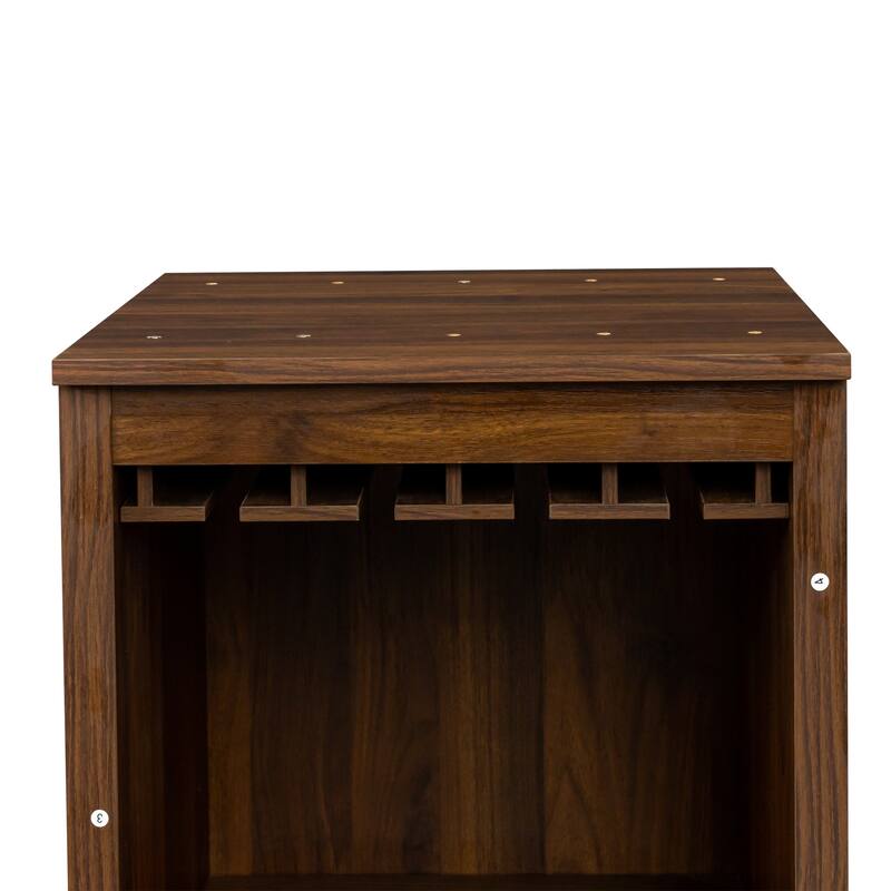 GDF Studio - Centennial Modern 35.43" Tall Modular Wine Bar Buffet Cabinet Storage