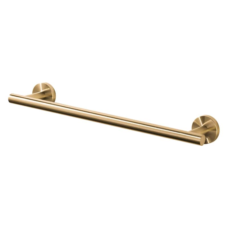 WOWOW Mutiple Length Wall Mounted Stainless Steel Towel Bar - 16 in. - Brushed Gold