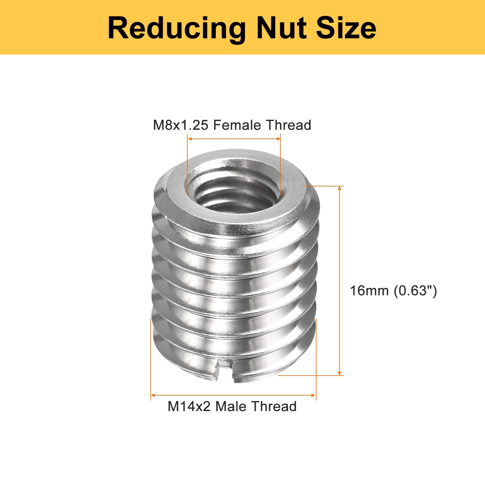 Thread Repair Inserts Male to Female Thread Stainless Steel Reducing Nuts Metric Self Tapping Sleeves Threaded Reducer Fasteners