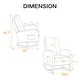 preview thumbnail 11 of 59, Mid-Century Modern Nursery Rocking Armchair Glider Rocker With Retractable Footrest For Living Room