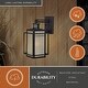 preview thumbnail 5 of 9, Hyde Bronze Motion Sensor Dusk to Dawn Mission Outdoor Wall Light - 7.25-in W x 15.5-in H x 10.25-in D