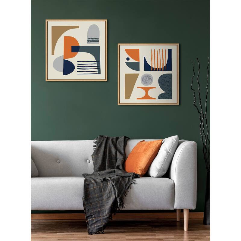 Kate and Laurel Sylvie Abstract Canvas by Rachel Lee of My Dream Wall