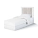 preview thumbnail 5 of 4, Mini Crib with Rockport Gray Mattress Pad and White Finish