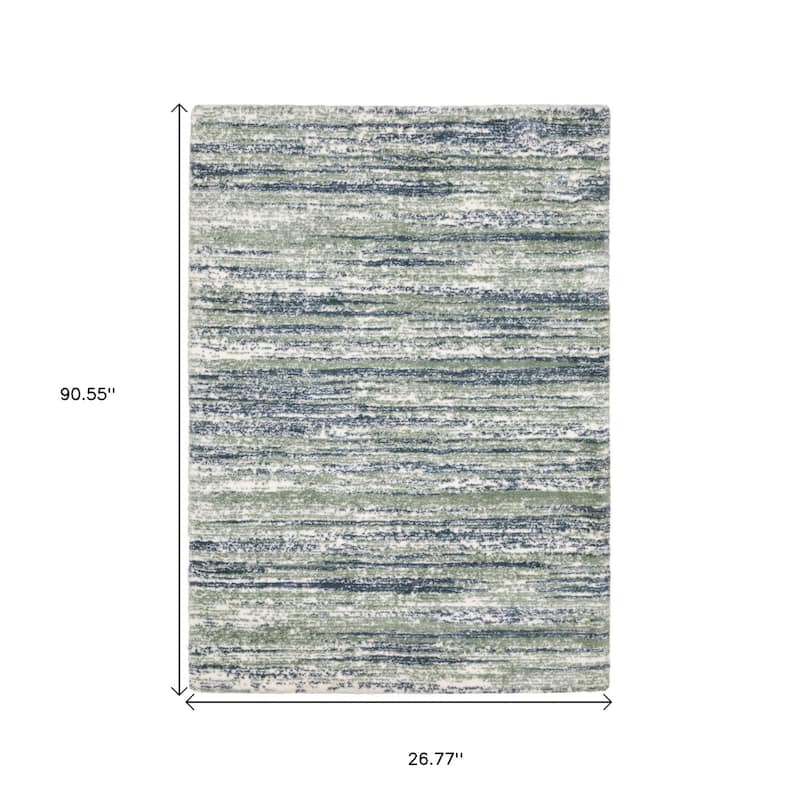 HomeRootsStriped Industrial Runner Area Rug