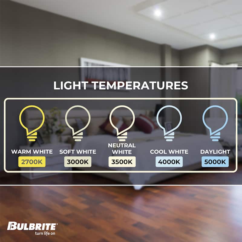 Bulbrite Pack of (4) 12 Watt 4" Integrated LED Recessed Downlight with E26 Quick Connect Adapter - multi