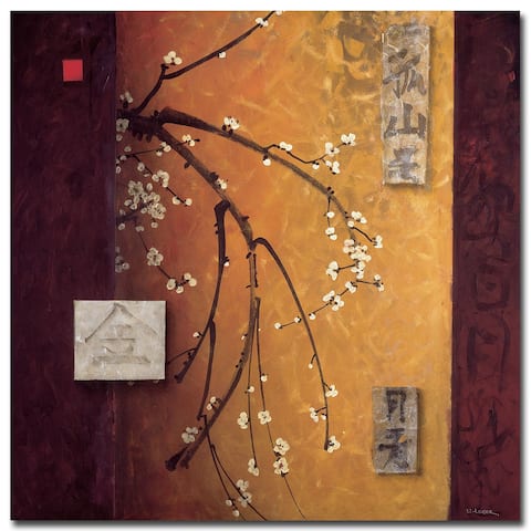 Oriental Blossoms II by Don Li-Leger Gallery Wrapped Canvas Giclee Art (30 in x 30 in)