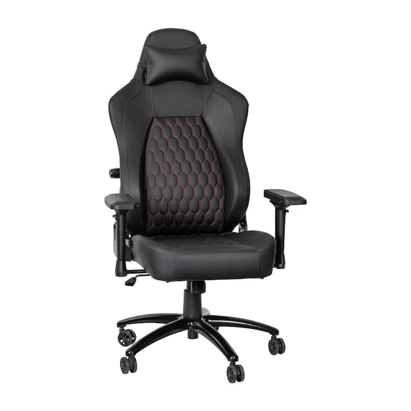 Ergonomic Gaming Chair with 4D Armrests, Headrest, & Lumbar Support