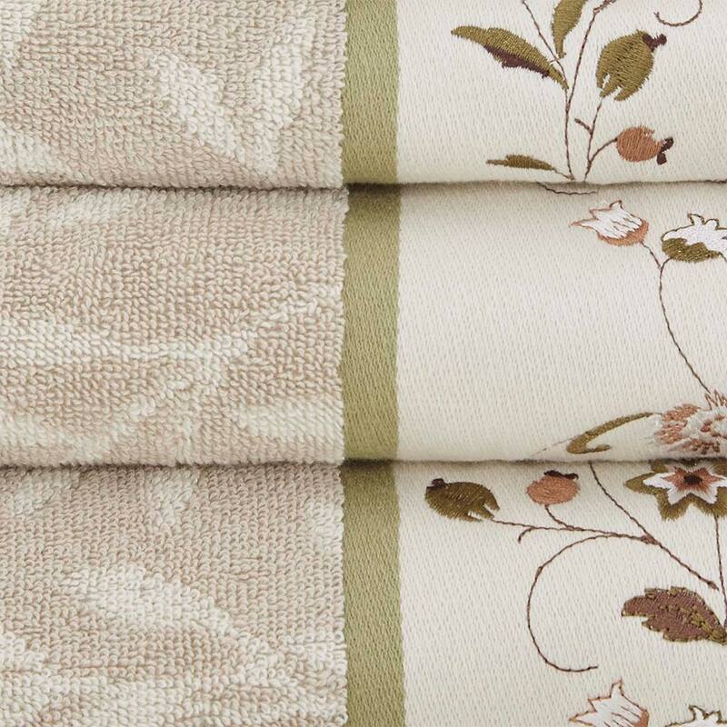 Cotton Jacquard 6 Piece Towel Set