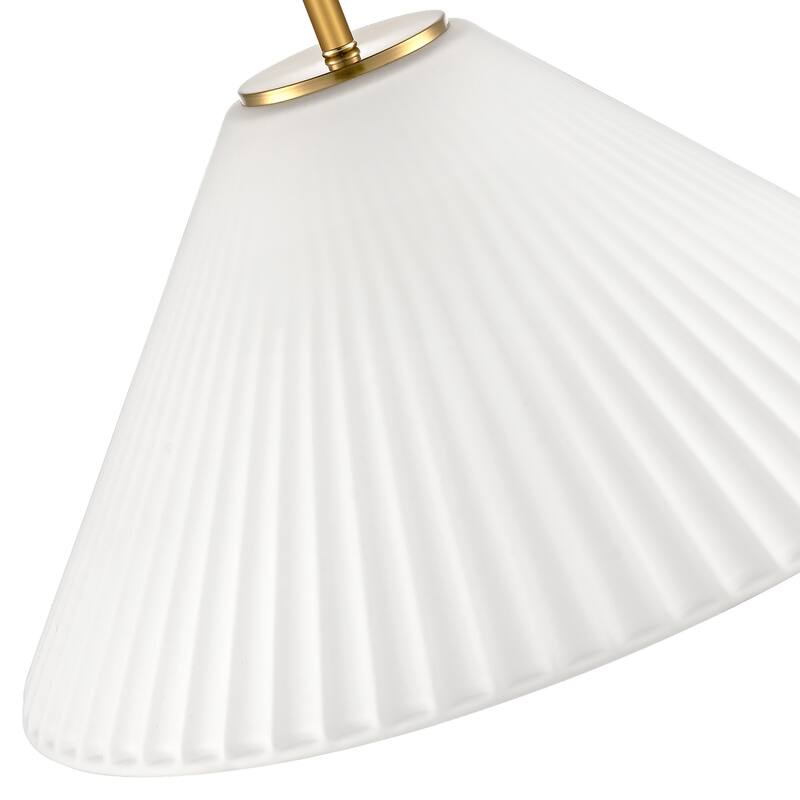 LamQee 1 -Light Metal Cone Pendant Light Adjustable Hanging Lighting - 15.7inch