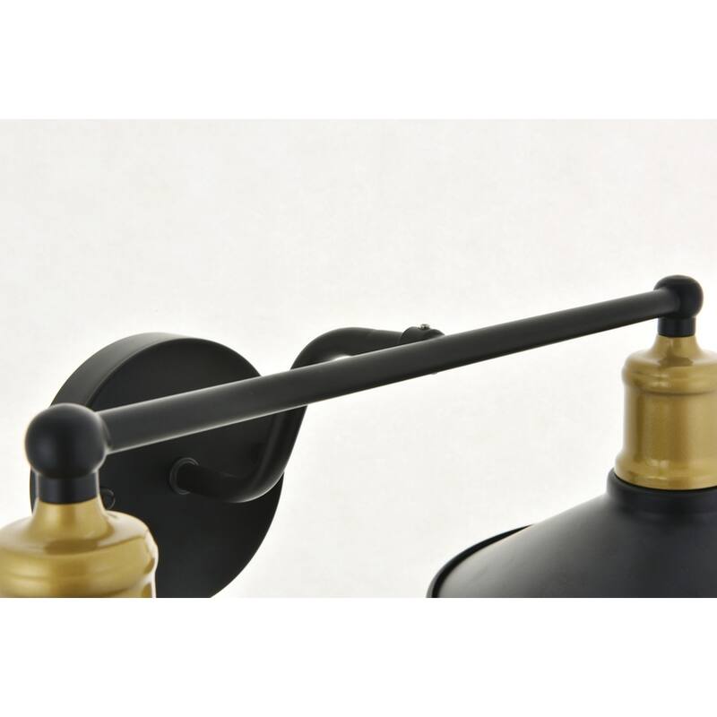 Nora Modern 2-light Wall Sconce with Flat Cone Shades