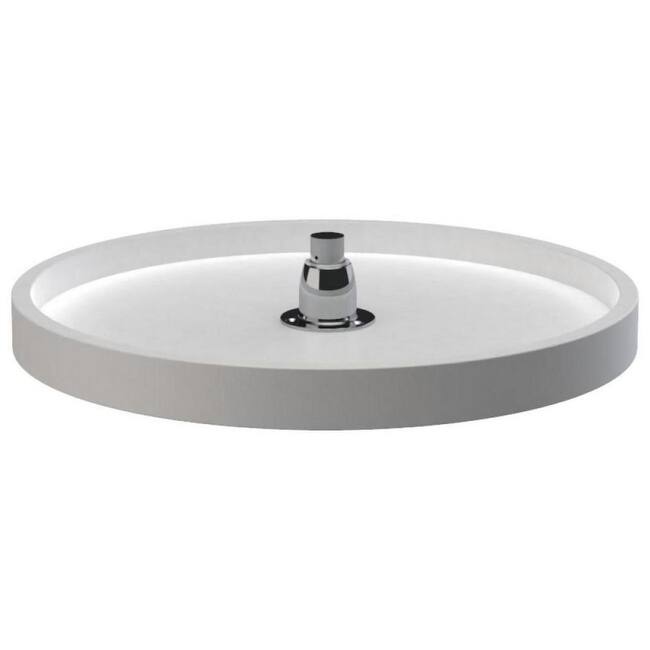 Rev-A-Shelf RAS Polymer 18 Inch Full Circle Single Lazy Susan Shelf - White