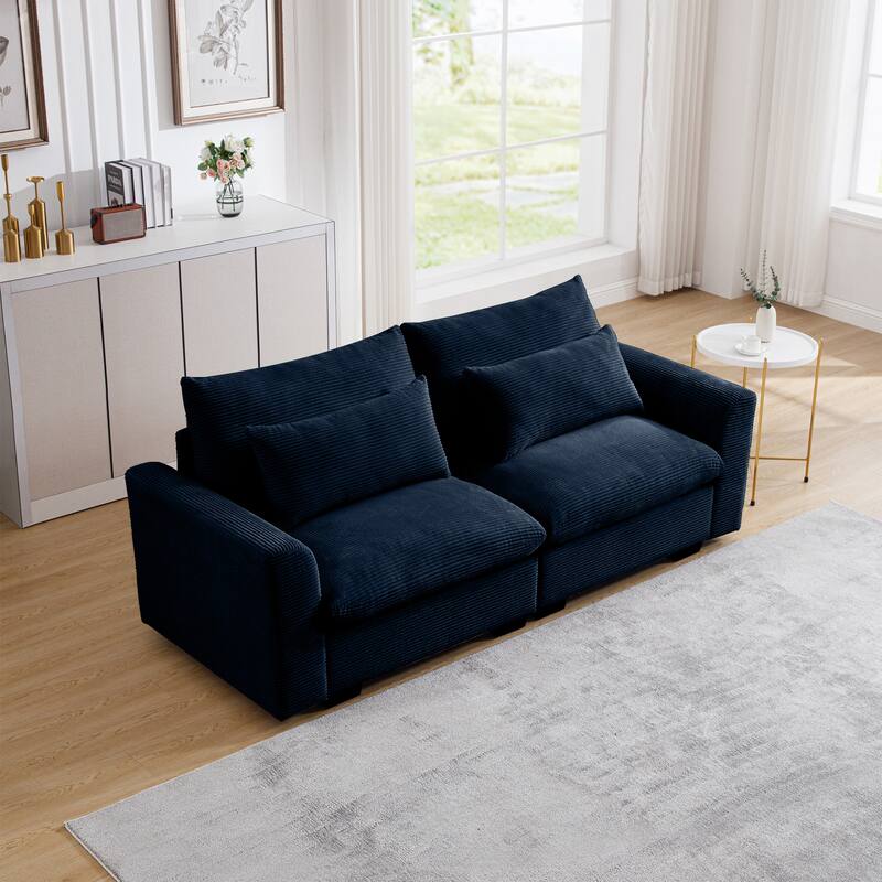 GDFStudio - Windsor Corduroy 2 Seater Sofa with Armrests