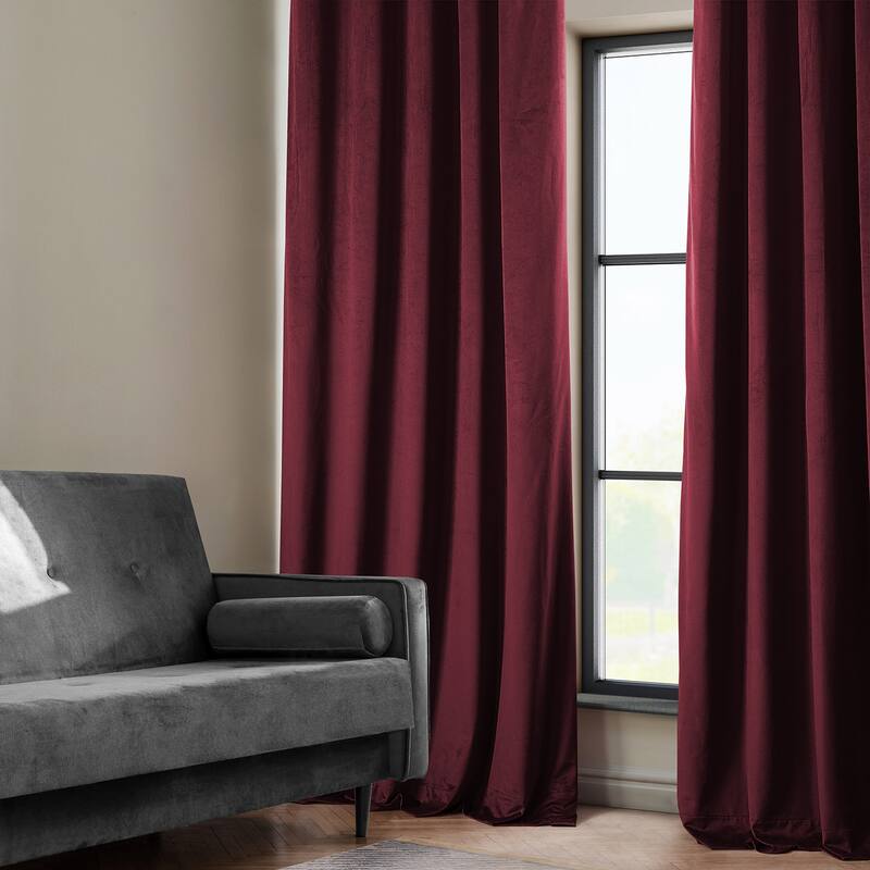 Exclusive Fabrics Heritage Plush Velvet Curtain (1 Panel)