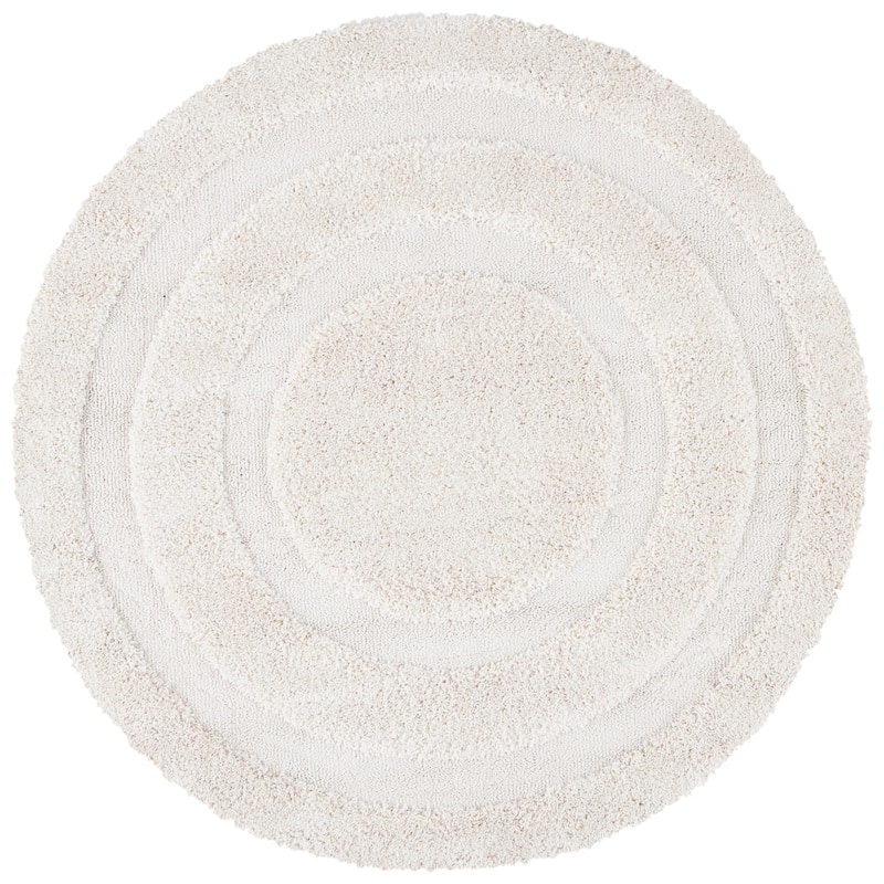 SAFAVIEH Florida Shag Carlinde Border 1.2-inch Thick Rug