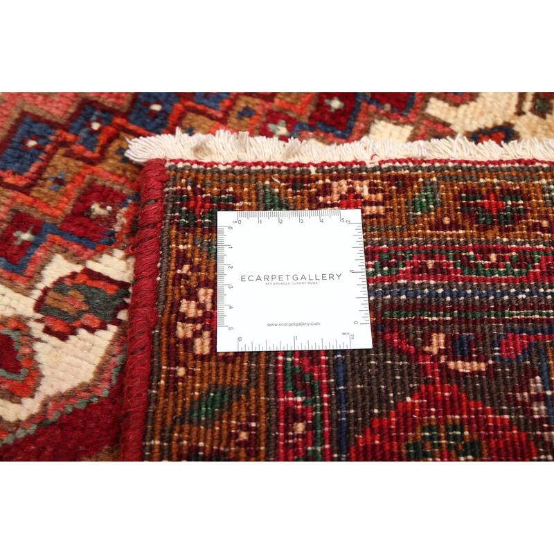 ECARPETGALLERY Hand-knotted Sarabi Dark Red Wool Rug - 7'10 x 11'3