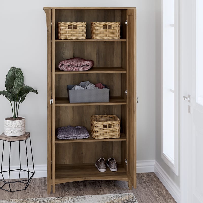Salinas Tall Storage Cabinet with Doors by Bush Furniture