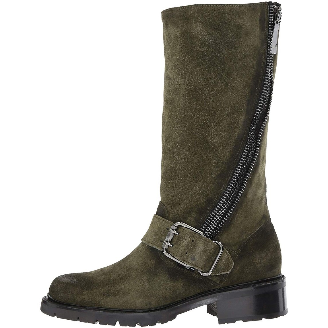 frye women's samantha leather zip boot