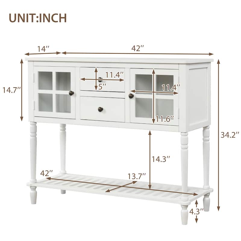 Buffet Storage Cabinet Sideboard Console Table