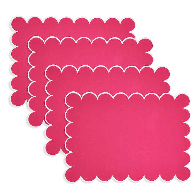 Eco Scallop Border Placemat (Set of 4) - 14"x20"
