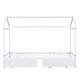 preview thumbnail 9 of 11, Kids and Baby 2 in 1 Twin XL to King Metal Twin Size House Platform Bed with 2 Drawers
