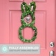 preview thumbnail 7 of 16, Fraser Hill Farm 24-inch Boxwood Bunny Wreath