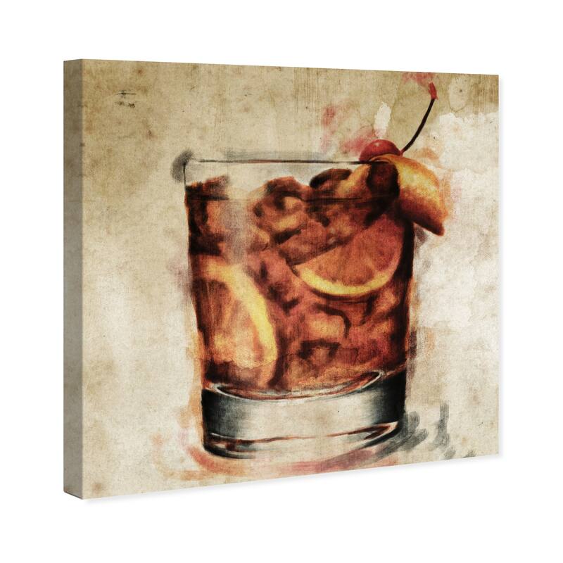 Wynwood Studio 'Good Drink Good Time' Drinks and Spirits Wall Art Canvas Print Liquor - Brown, White