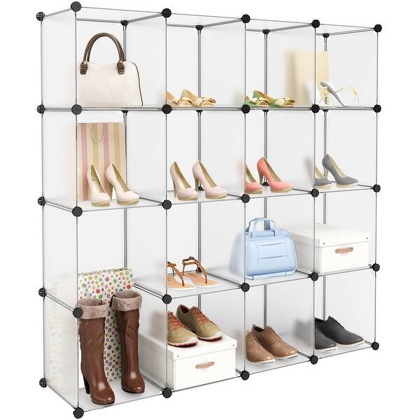 Shop Langria 16 Cube Modular Clothes Shelving Storage Organizer