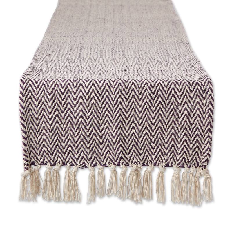 DII Chevron Table Runner - 72x15 - Eggplant