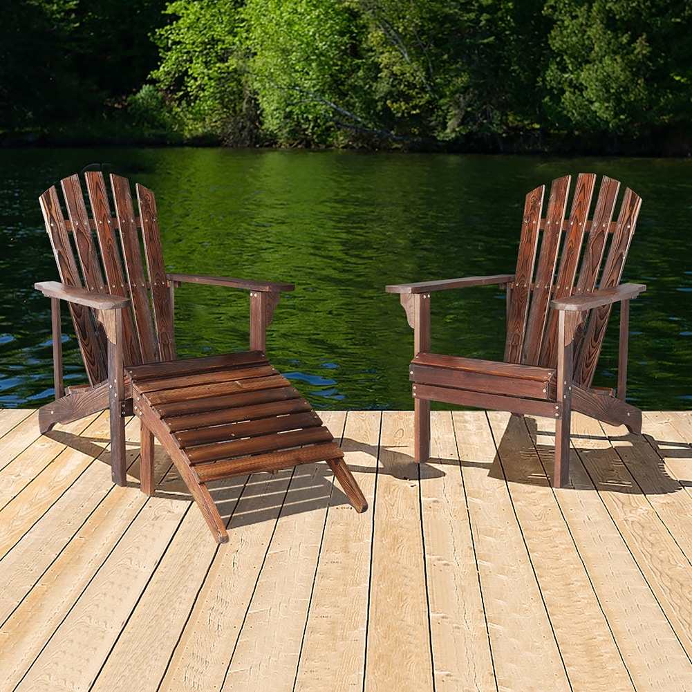 Garden armchair sales with footstool
