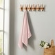 preview thumbnail 75 of 193, Linery & Co. Cotton Diamond Waffle Texture Bath Towels. Bath Towel - Pink