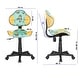 preview thumbnail 23 of 89, JJS Ergonomic Mesh Office Chair Adjustable Lumbar Support Computer Desk Chair