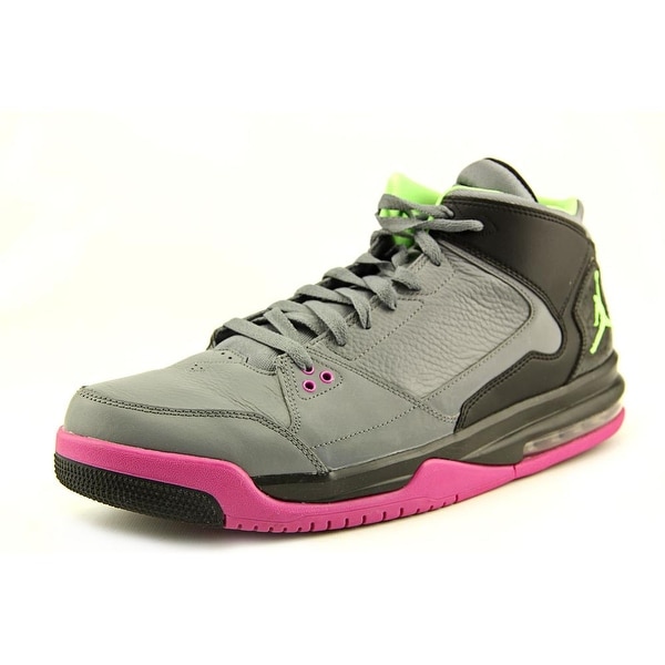 pink and green basketball shoes
