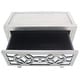 preview thumbnail 9 of 28, Silver Orchid Fonda Glam Mirrored Cutout 3-drawer Chest