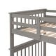 preview thumbnail 11 of 10, Contemporary Design Wood Bunk Bed with Staircase, Sturdy and Durable Frame, Maximized Storage Space, Grey
