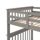 preview thumbnail 11 of 10, Minimalist Design Twin Over Twin Bunk Bed with Storage Stairway,Solid Wood Full-Length Guardrail