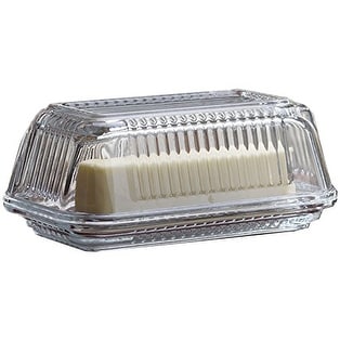 Palais Glassware Glass 'Beurre' Collection Multi Functional Butter Dish (CLEAR)