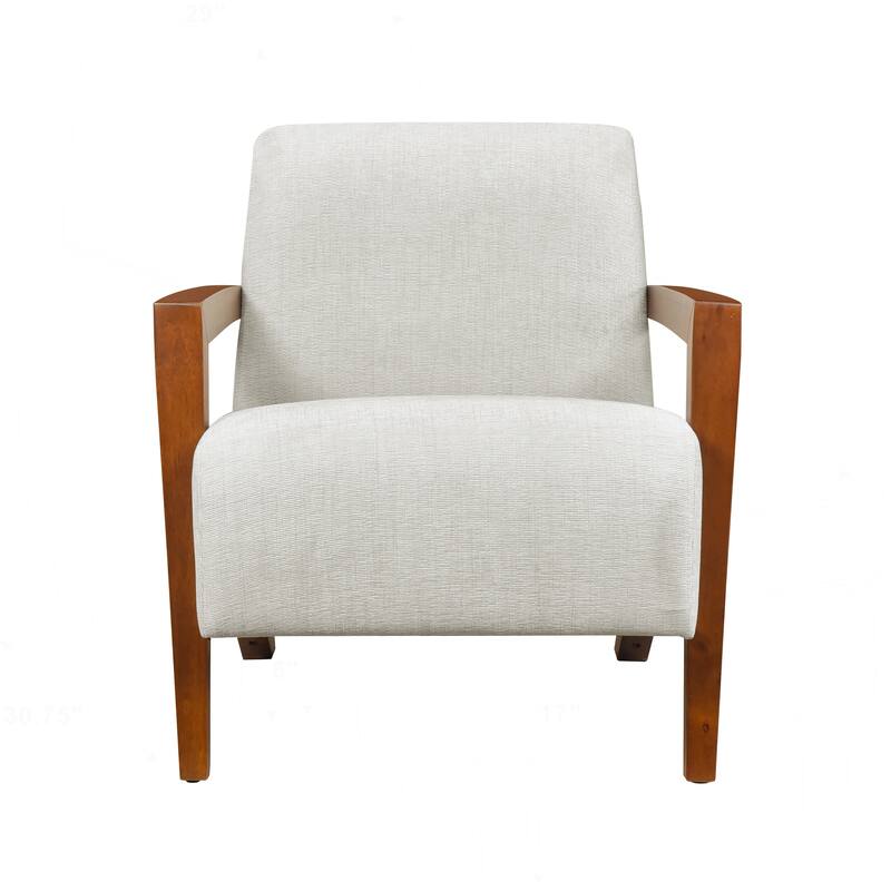 Luxurious Solid Wood Accent Chair for Stylish Living Rooms
