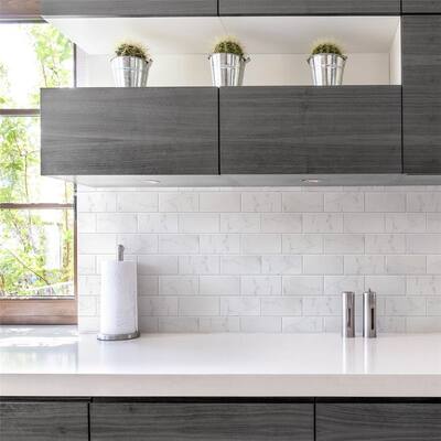 Merola Tile Classico Carrara Matte 3" x 6" Ceramic Wall Subway Tile