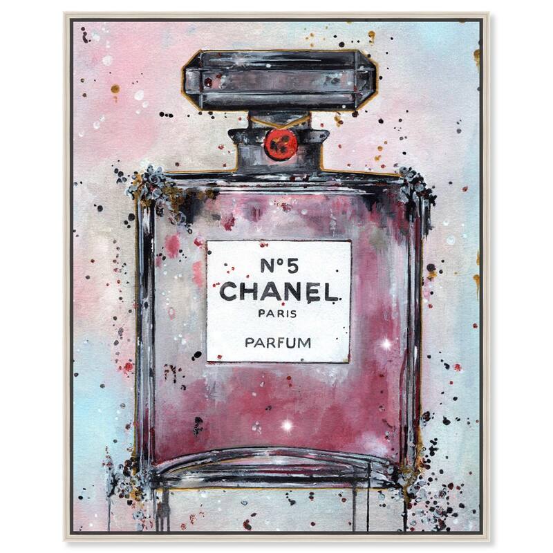 Doll Memories - Abstract Perfume Canvas by Art Remedy - Silver - 20" x 24"
