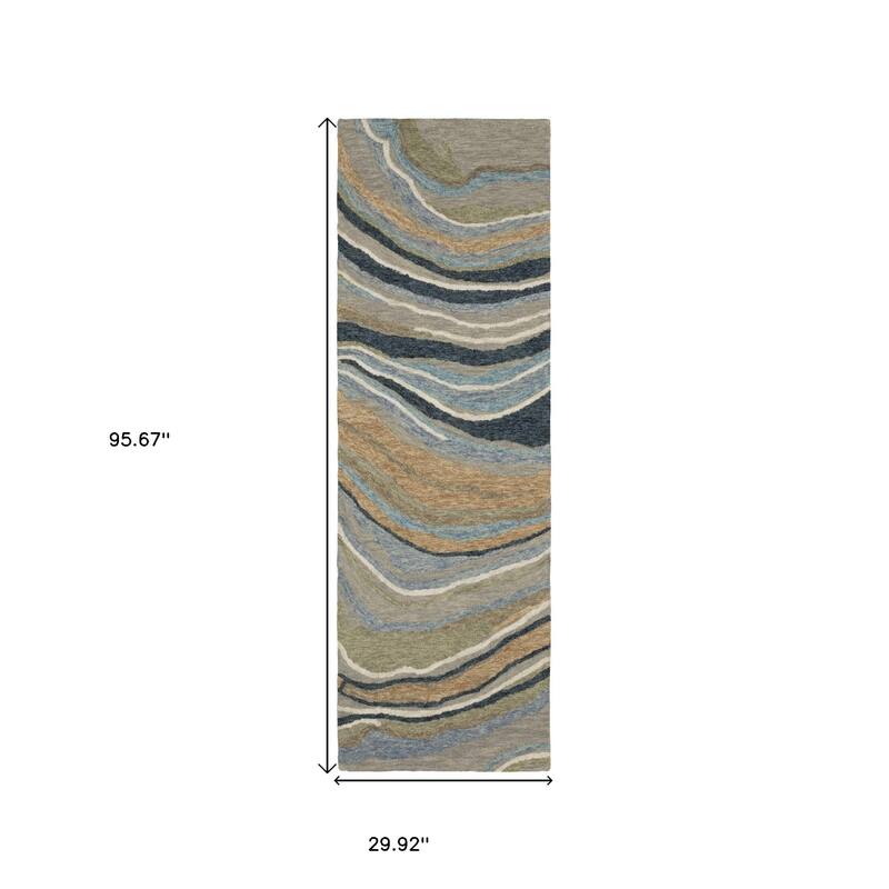 HomeRootsAbstract Modern Rectangle Area Rug
